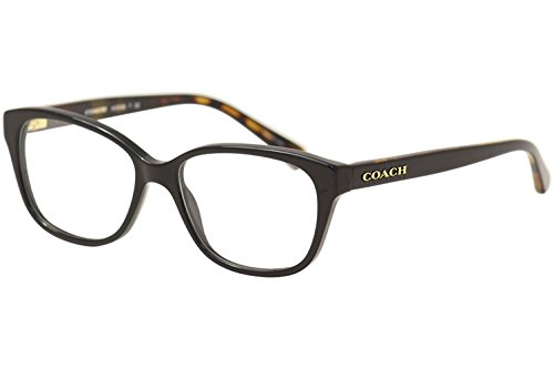 Coach Women's HC6103 Eyeglasses Black/Black Tortoise 54mm