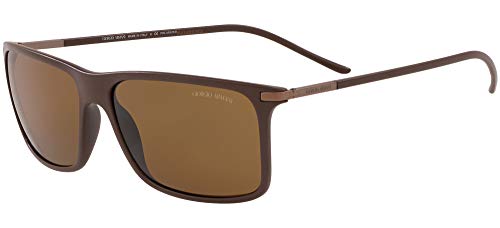 Giorgio Armani Man Sunglasses, Brown Lenses Nylon Frame, 57mm