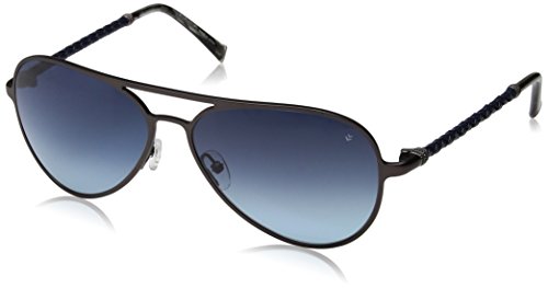 John Varvatos V514 Aviator Sunglasses, Gunmetal, 15 mm