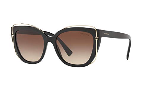 Tiffany & Co. TF4148 - 80013B Sunglasses BLACK W/ BROWN GRADIENT LENS 54mm