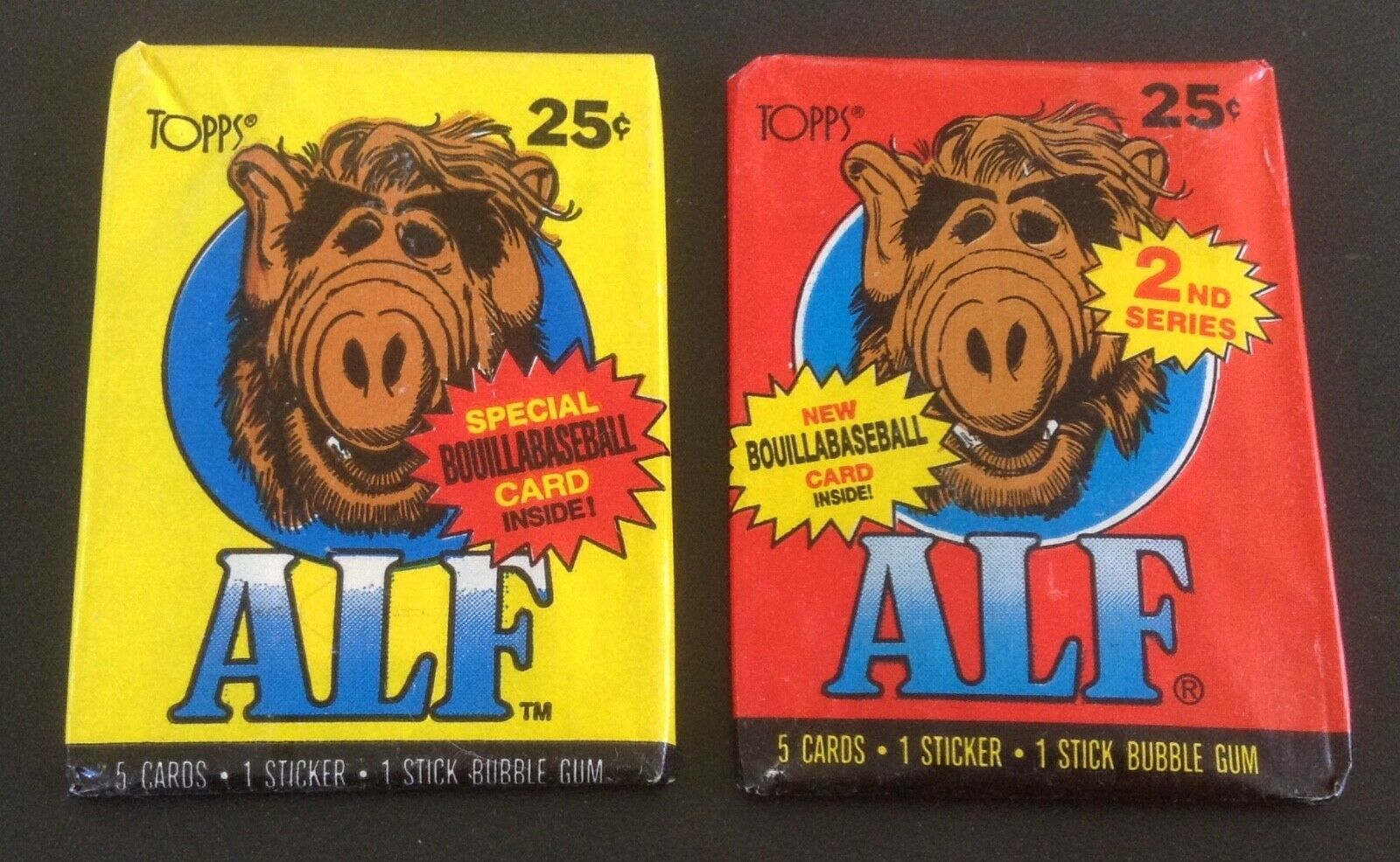 1987 Topps ALF 1st & 2nd Series Trading Cards Wax Packs