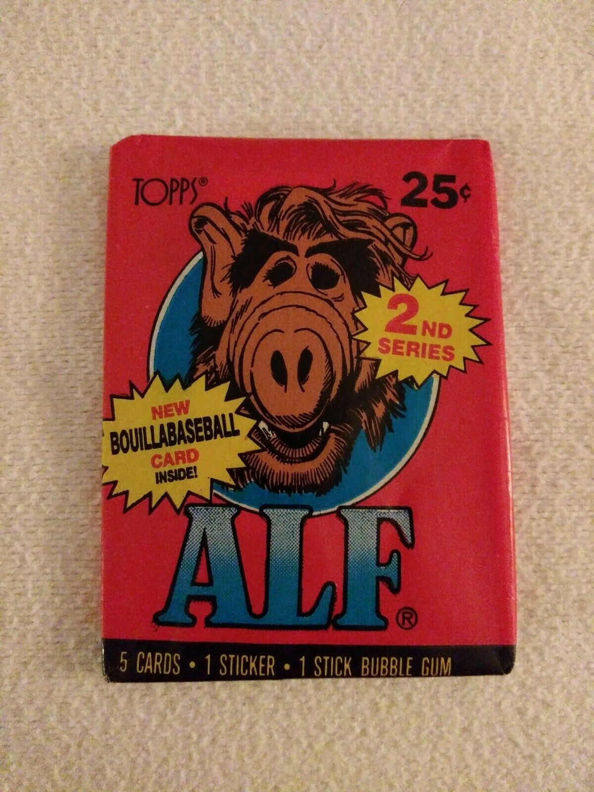 1987 Topps ALF SERIES 2 Sealed ONE PACK Vintage Trading Cards TV Show