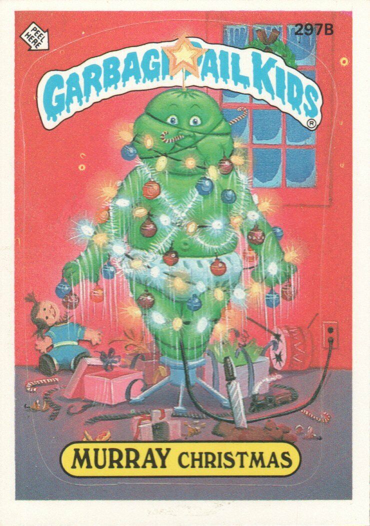 1987 Garbage Pail Kids Trading Cards #297b Murray Christmas
