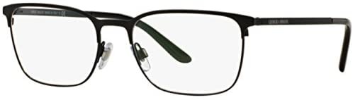 Giorgio Armani - AR 5054, Geometric, metal, men, MATTE BLACK(3001), 55/18/145