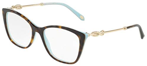 Tiffany & Co. TF2160B - 8134 Eyeglass Frame HAVANA/BLUE w/ Clear Demo 52mm