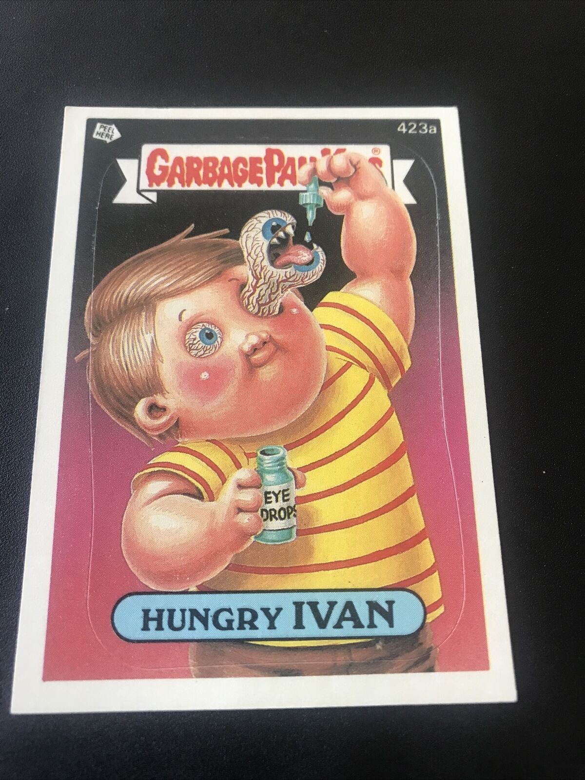 VINTAGE! 1987 Topps Garbage Pail Kids Trading Card #423a-Hungry Ivan