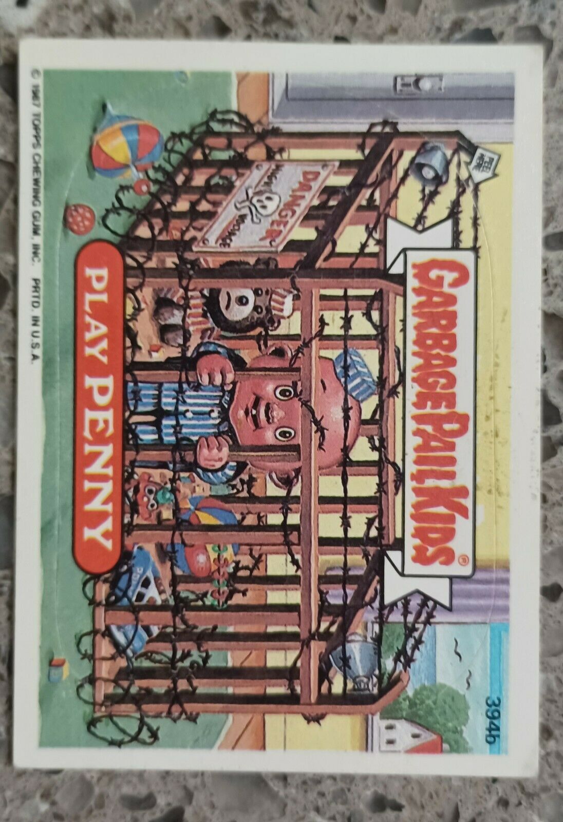 VINTAGE! 1987 Topps Garbage Pail Kids Trading Card #394b-Play Penny
