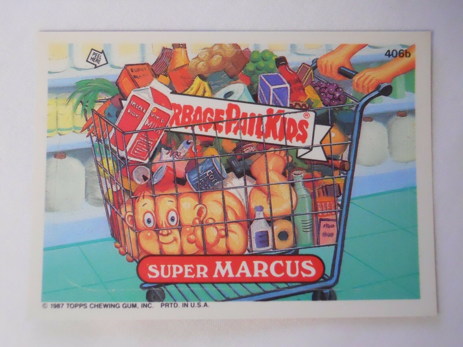 VINTAGE! 1987 Topps Garbage Pail Kids Trading Card #406b-Super Marcus