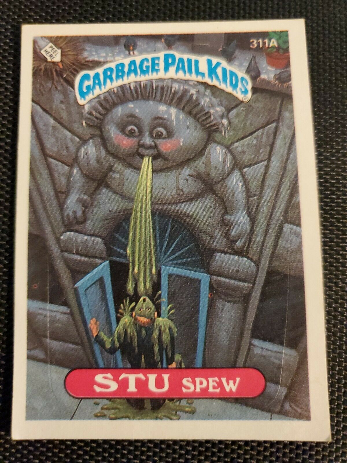 Topps Garbage Pail Kids 1987 Series 8 Trading Card  STU SPEW 311A