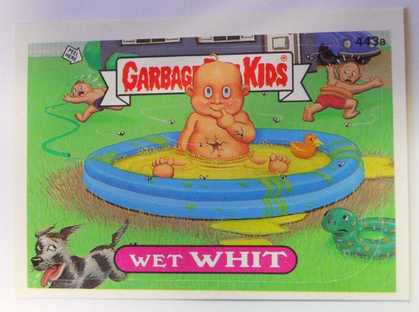 VINTAGE! 1987 Topps Garbage Pail Kids Trading Card #443a-Wet Whit