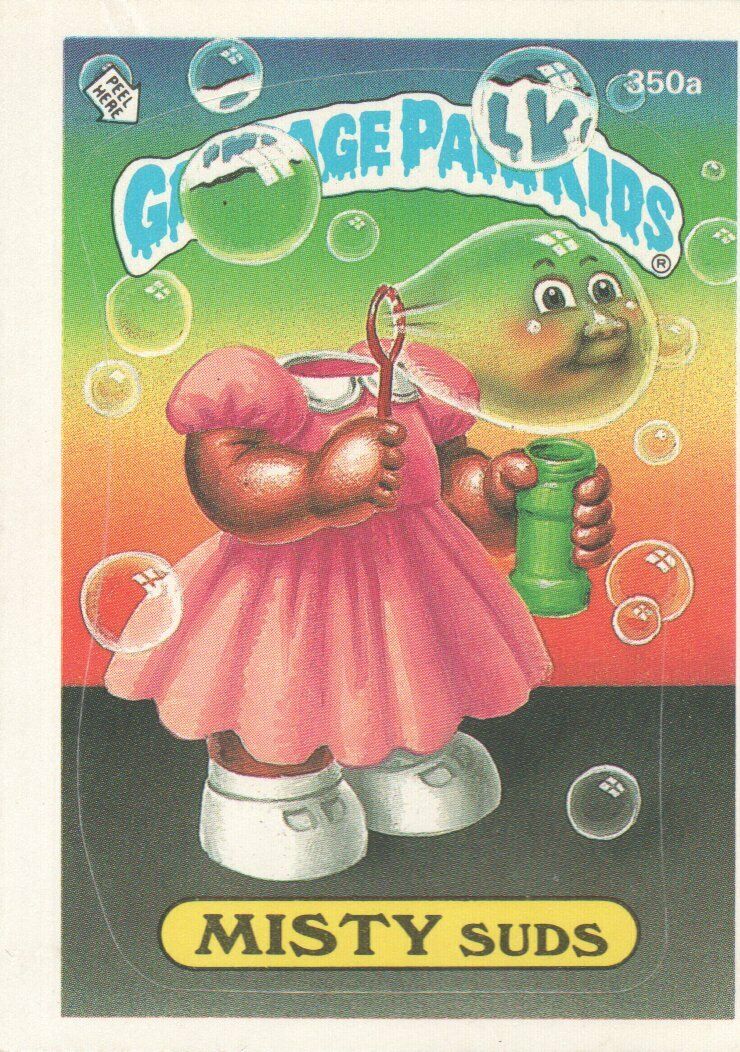 1987 Garbage Pail Kids Trading Cards #350a Misty Suds