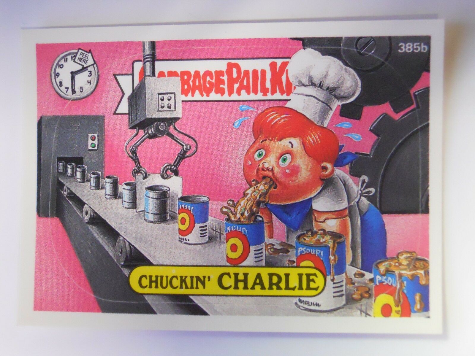 VINTAGE! 1987 Topps Garbage Pail Kids Trading Card #385b-Chuckin' Charlie