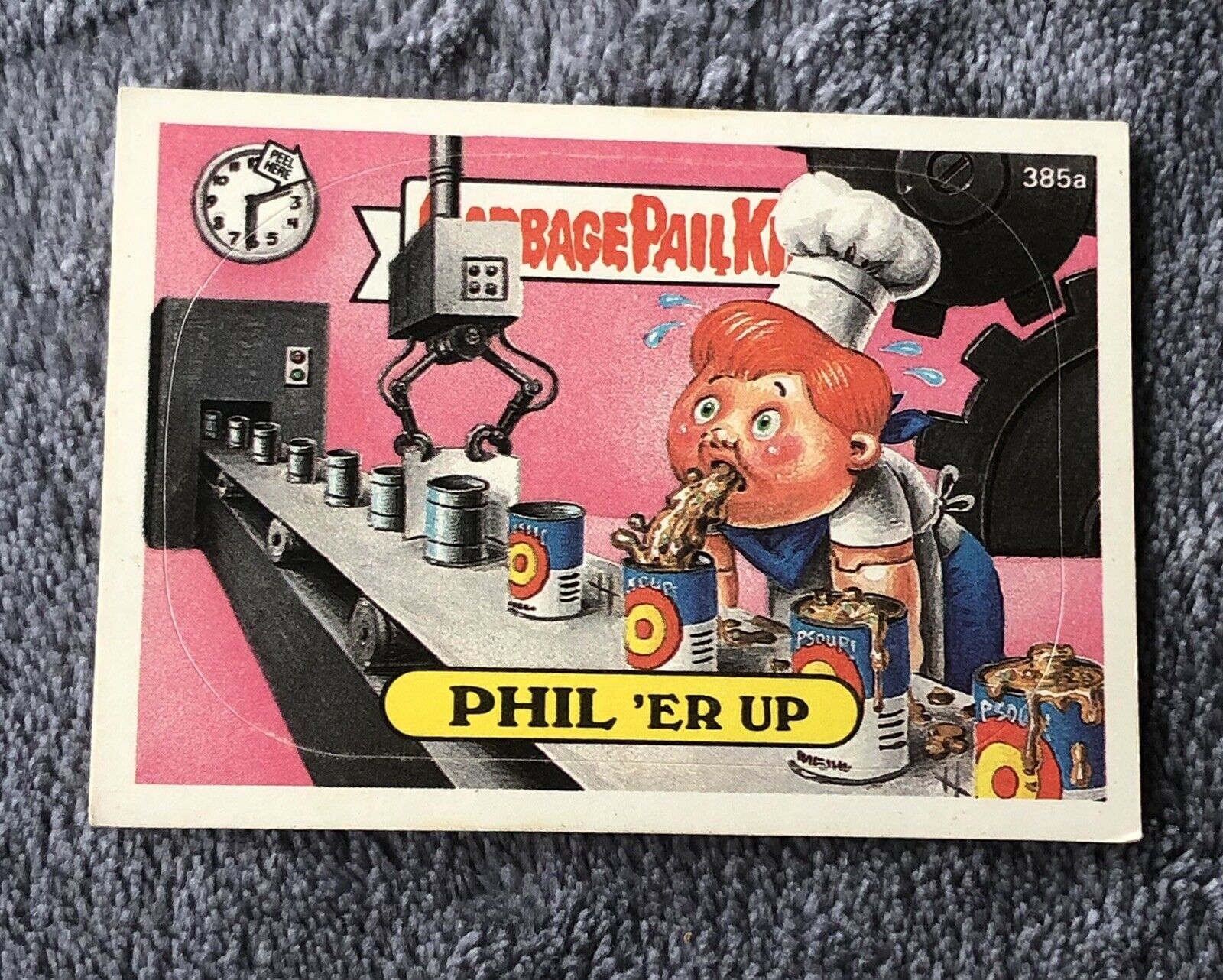 Phil 'Er Up 1987 Topps Garbage Pail Kids Trading Card #385a