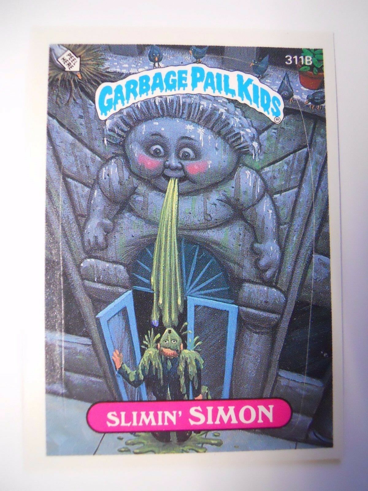 VINTAGE! 1987 Topps Garbage Pail Kids Trading Card #311b-Slimin' Simon