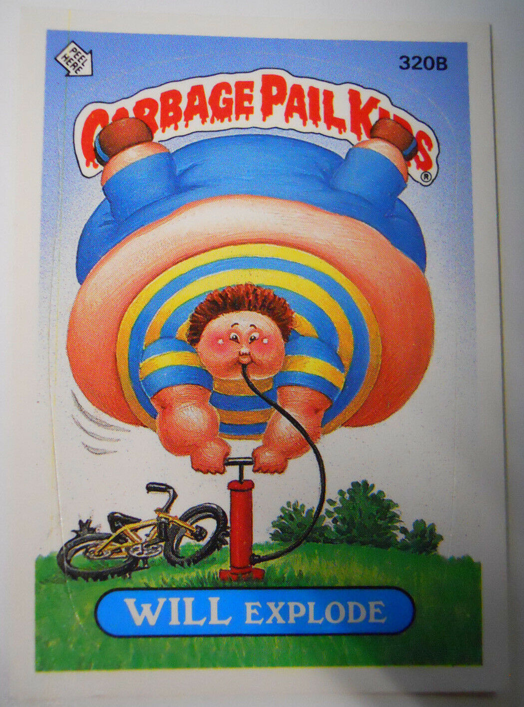 VINTAGE! 1987 Topps Garbage Pail Kids Trading Card #320b-Will Explode