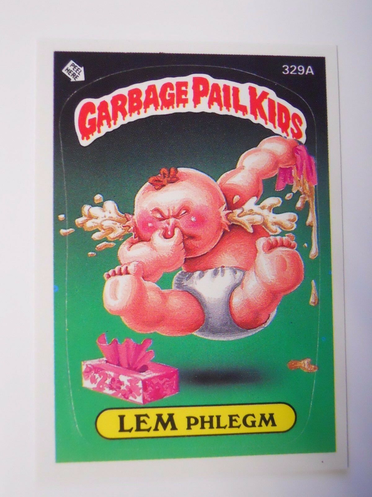 VINTAGE! 1987 Topps Garbage Pail Kids Trading Card #329a-Lem Phlegm