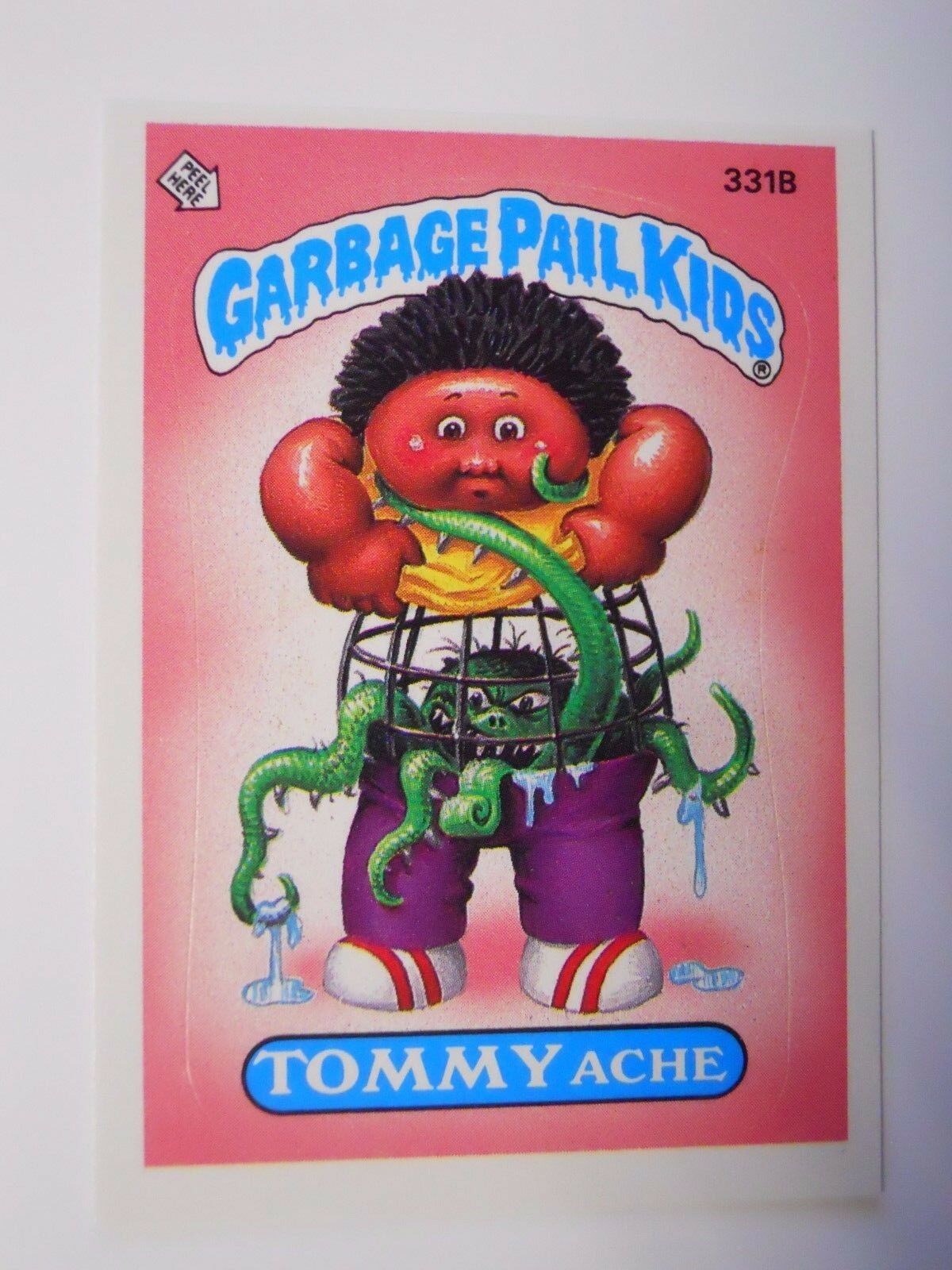 VINTAGE! 1987 Topps Garbage Pail Kids Trading Card #331b-Tommy Ache