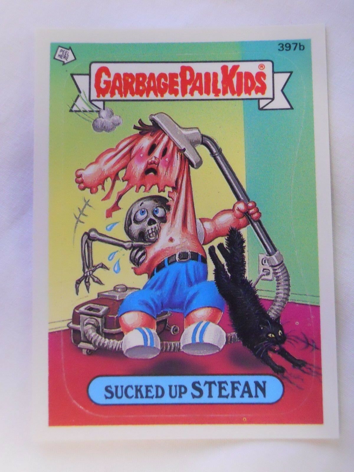 VINTAGE! 1987 Topps Garbage Pail Kids Trading Card #397b-Sucked Up Stefan