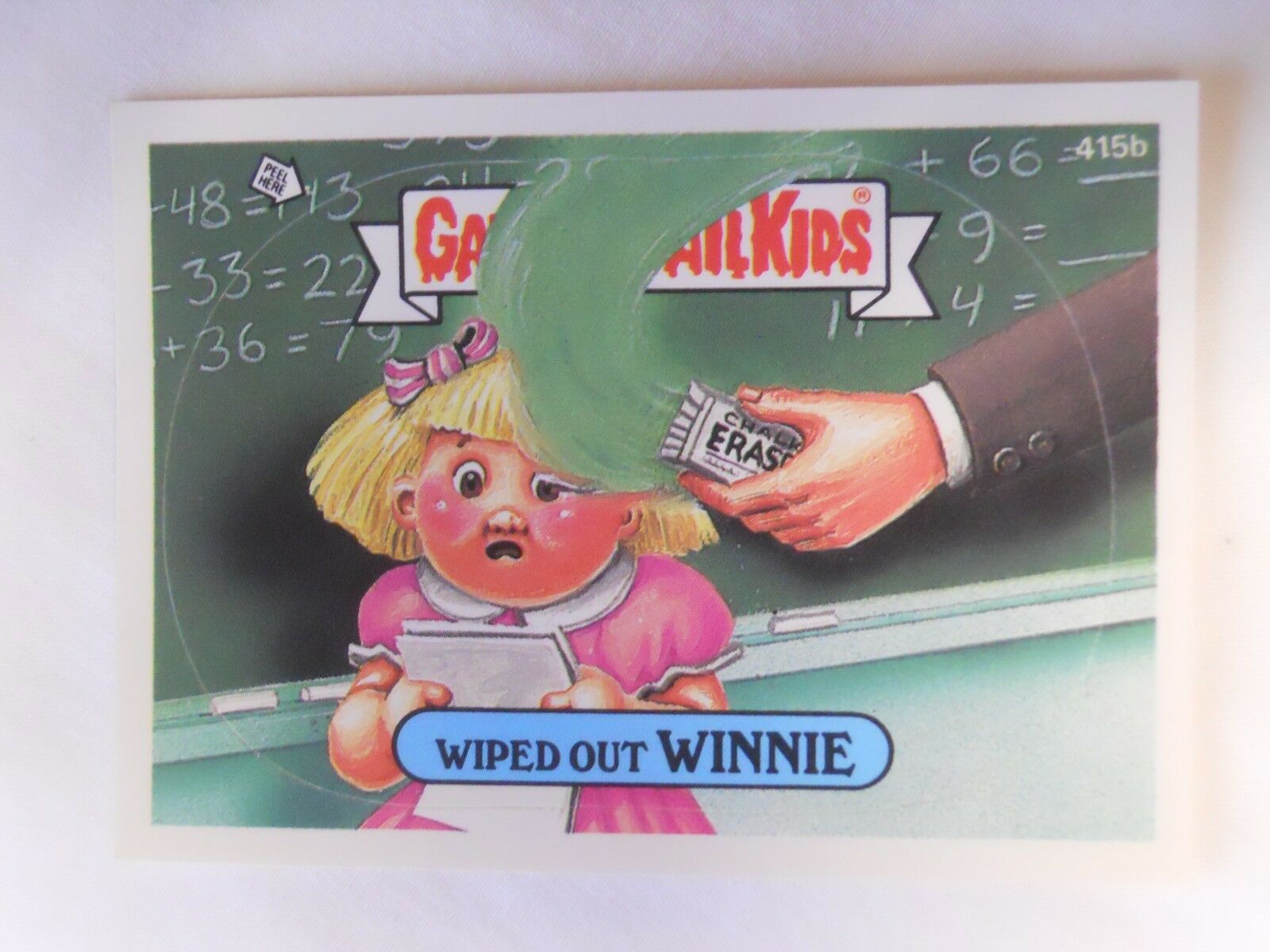 VINTAGE! 1987 Topps Garbage Pail Kids Trading Card #415b-Wiped Out Winnie