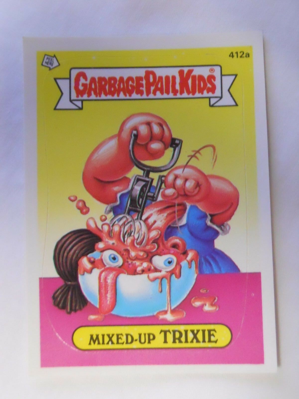 VINTAGE! 1987 Topps Garbage Pail Kids Trading Card #412a-Mixed-Up Trixie