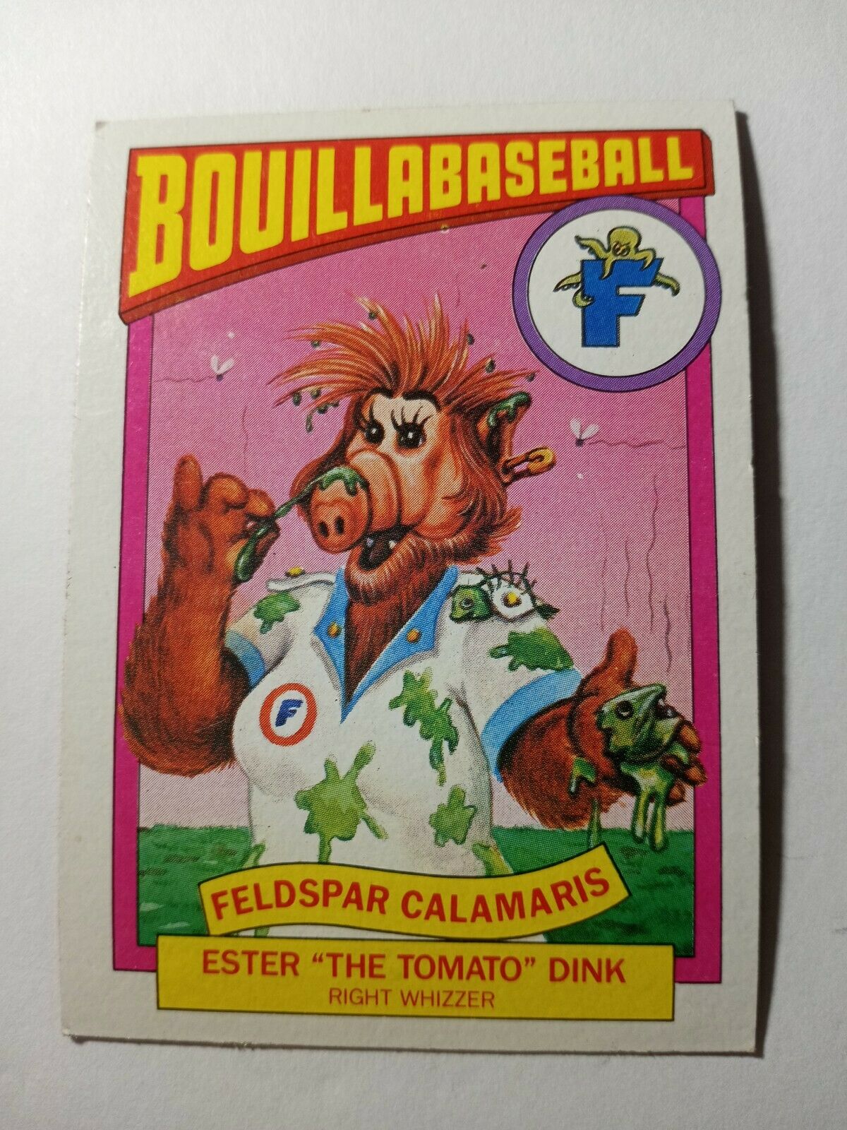1987 ALF SERIES 1 BOUILLABASBALL SINGLE TRADING CARD #6B
