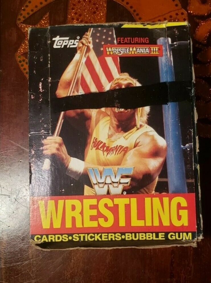 1987 Topps WWF Wrestling Trading Card Wax Box (36 Packs) X-Out