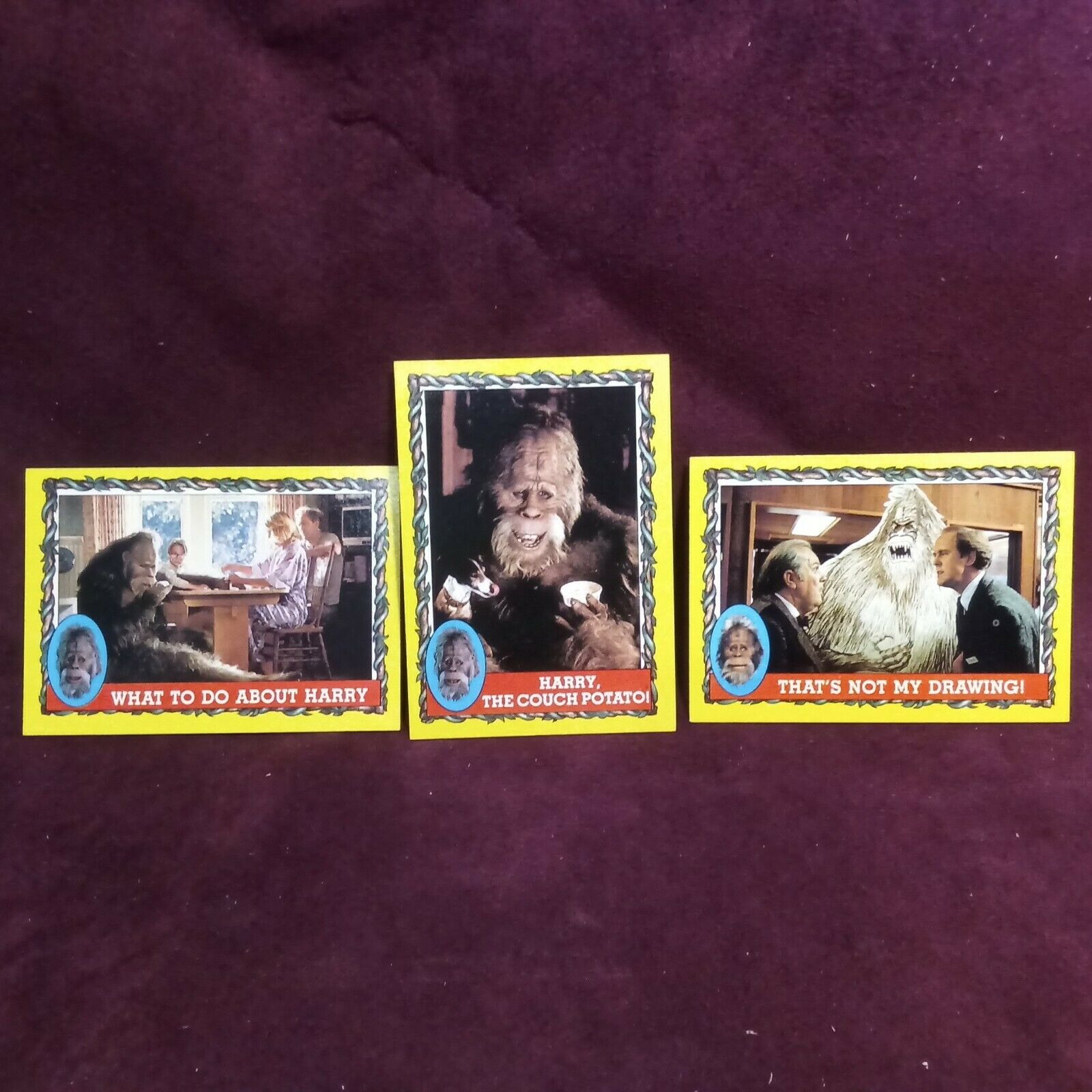 1987 topps harry and the hendersons trading cards Lot of 15