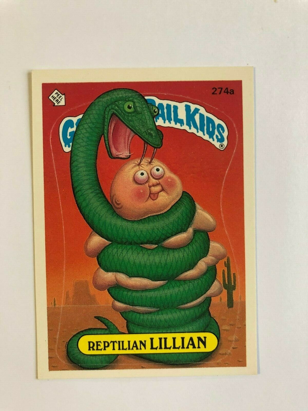 Topps 1987 Garbage Pail Kids Trading Card # 274a  - Reptilian Lillian