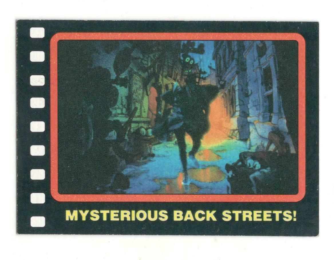 MYSTERIOUS BACK STREET 1987 Topps Who Framed Roger Rabbit Trading Card #96 B19
