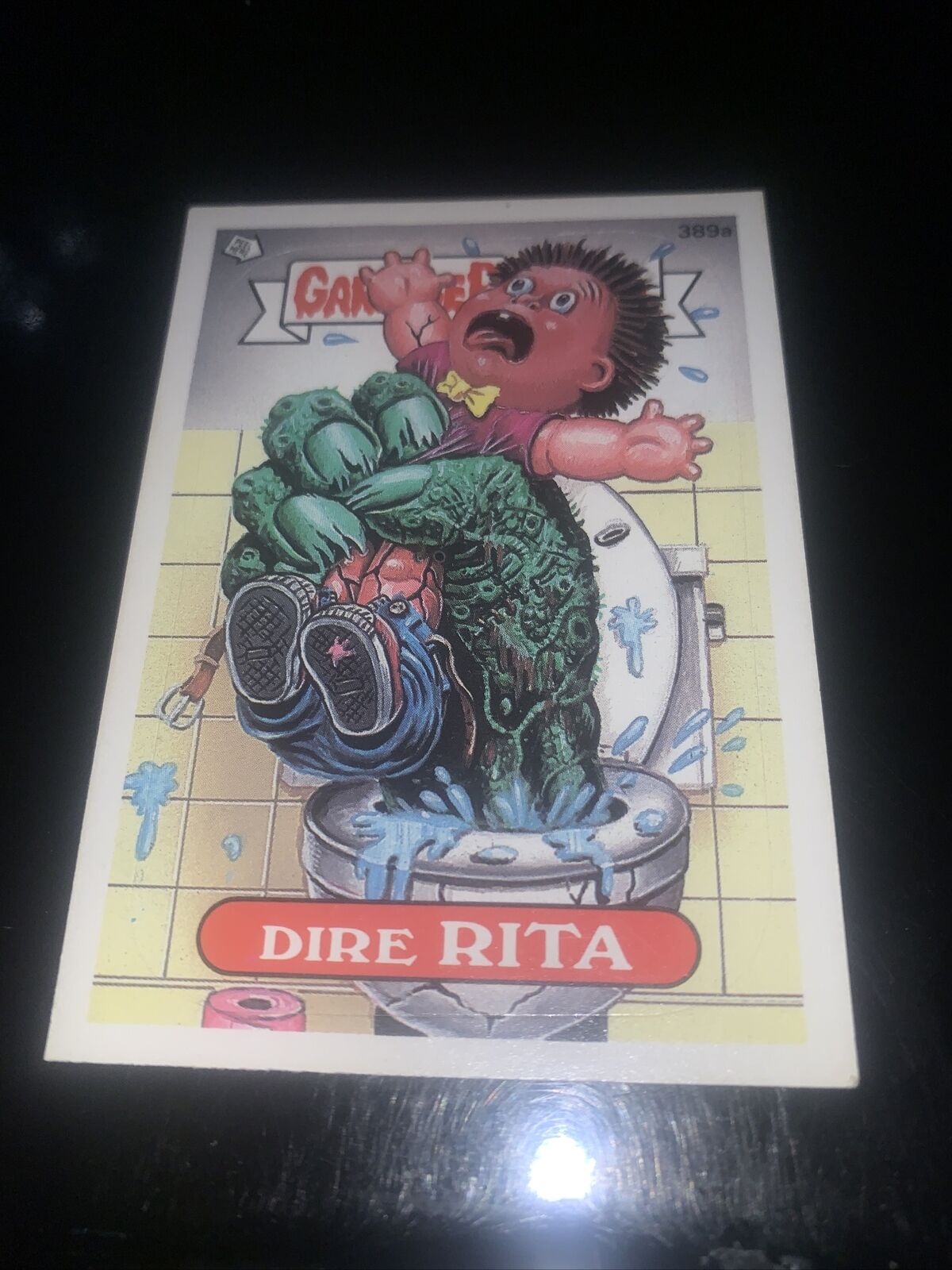 VINTAGE! 1987 Topps Garbage Pail Kids Trading Card #389a-Dire Rita