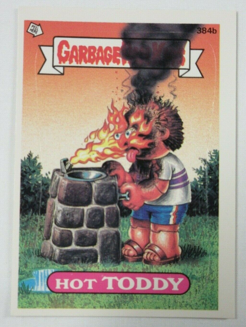 VINTAGE! 1987 Topps Garbage Pail Kids Trading Card #384b-Hot Toddy