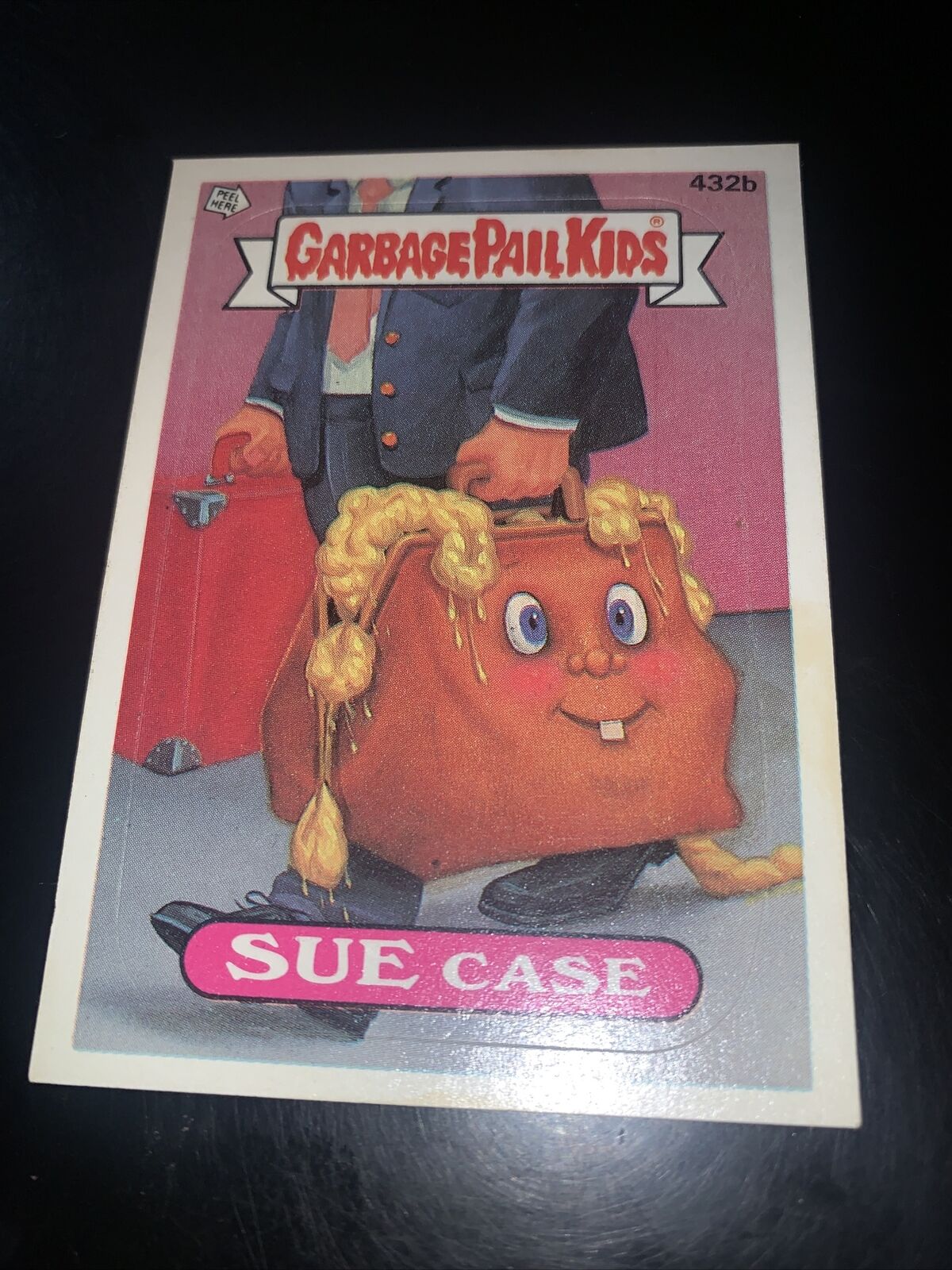 1987 Topps Garbage Pail Kids Trading Card #432b-Sue Case