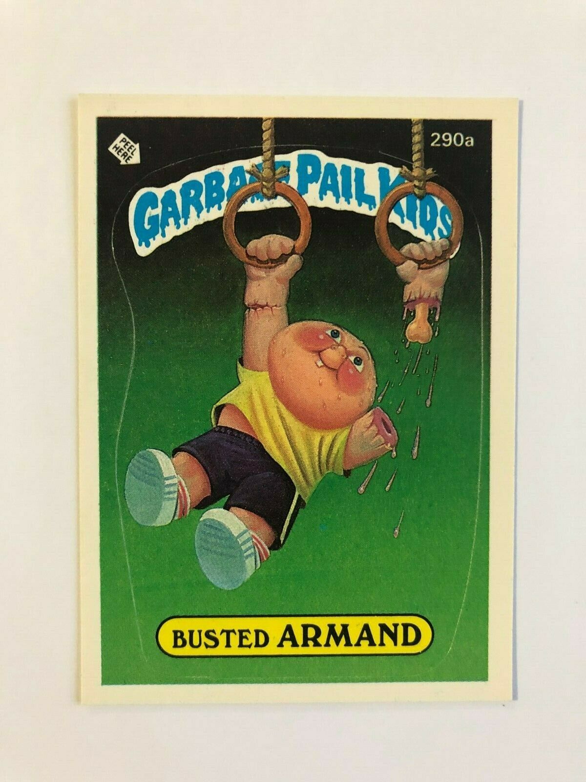 Topps 1987 Garbage Pail Kids Trading Card # 290a Busted Armand