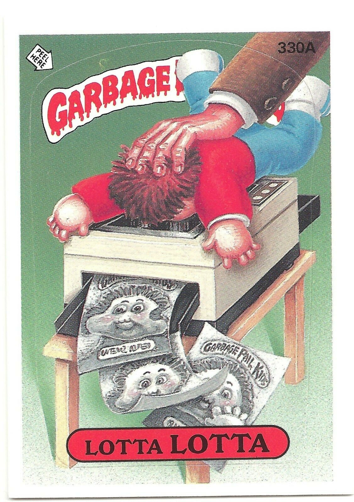 Lotta LOTTA 330A Vintage Garbage Pail Kids 1987 Series 8 Trading Card
