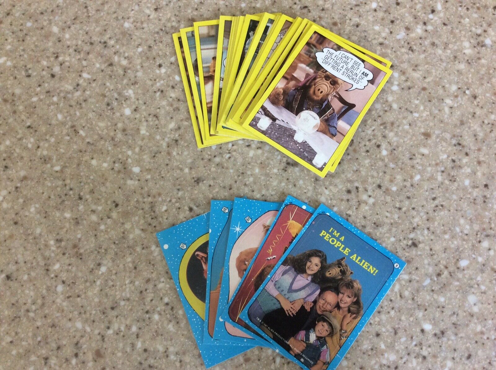 Topps 1987 ALF Trading  Cards 19 Card Lot + 5 Stickers