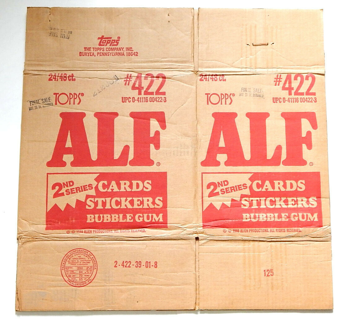 1987 Topps ALF 2nd Series Trading Cards Empty Wax Box Case #422