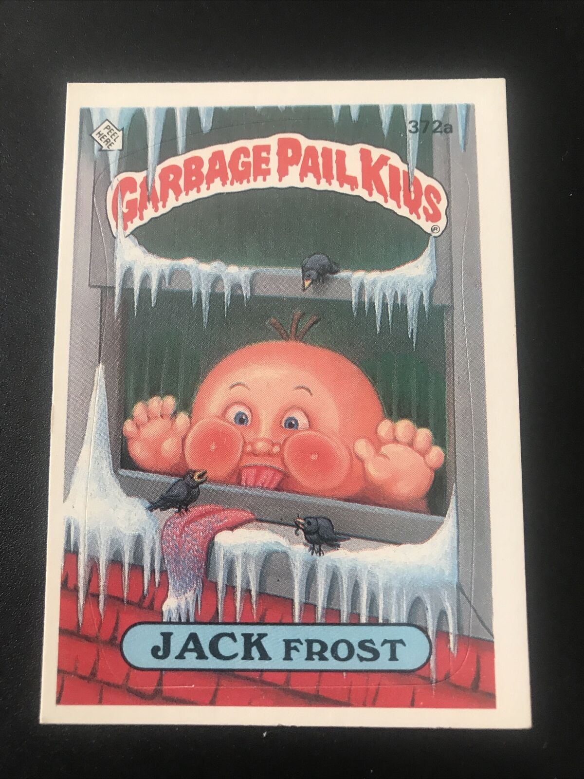 1987 Garbage Pail Kids Jack Frost Topps Vintage Trading Card OS9 372a Sticker