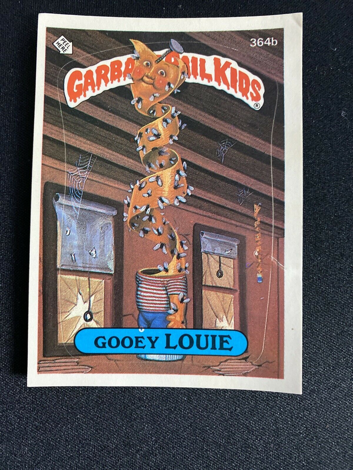 1987 Garbage Pail Kids Gooey Louie Topps Vintage Trading Card 364b Sticker