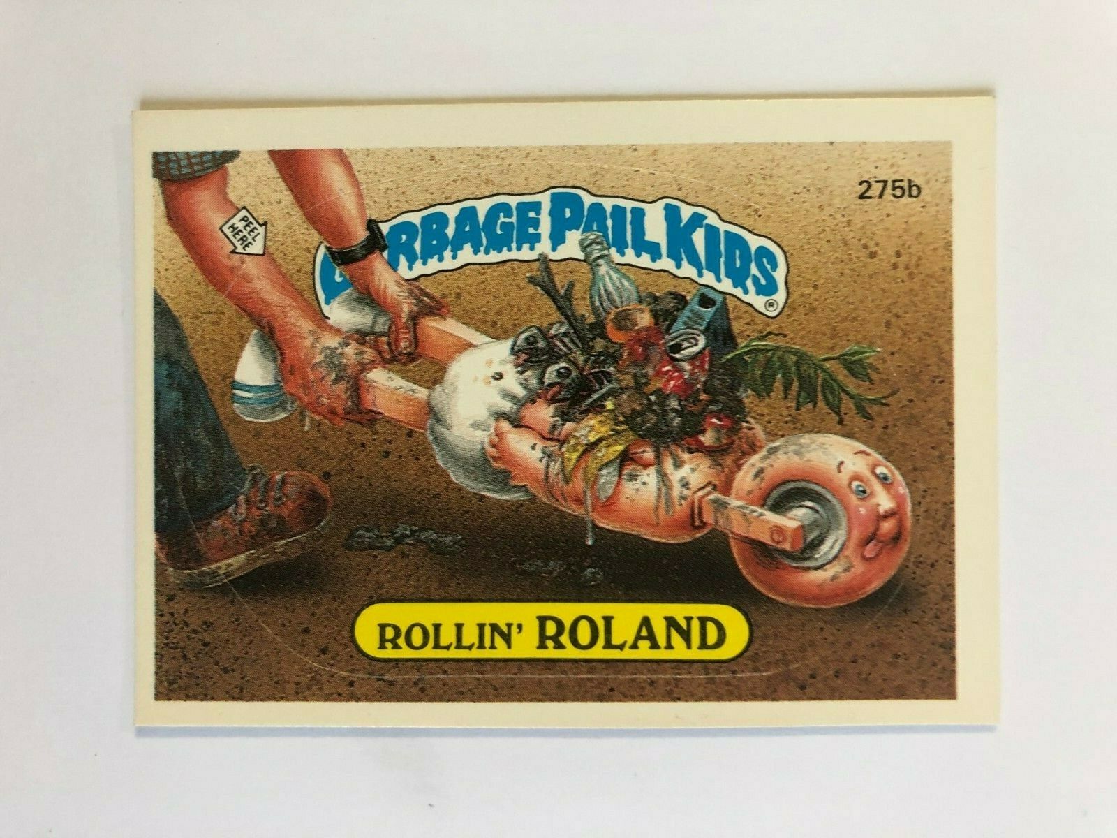 Topps 1987 Garbage Pail Kids Trading Card # 275b Rollin' Rolland