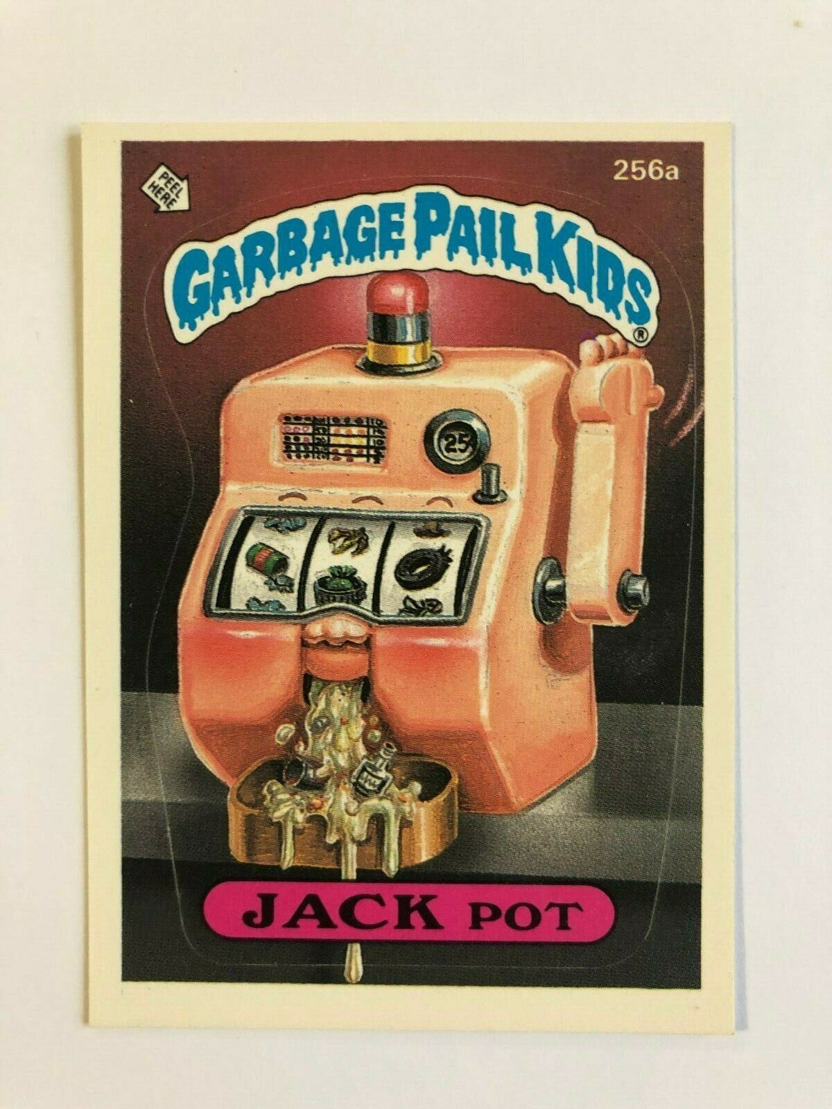 Topps 1987 Garbage Pail Kids Trading Card # 256a Jack Pot