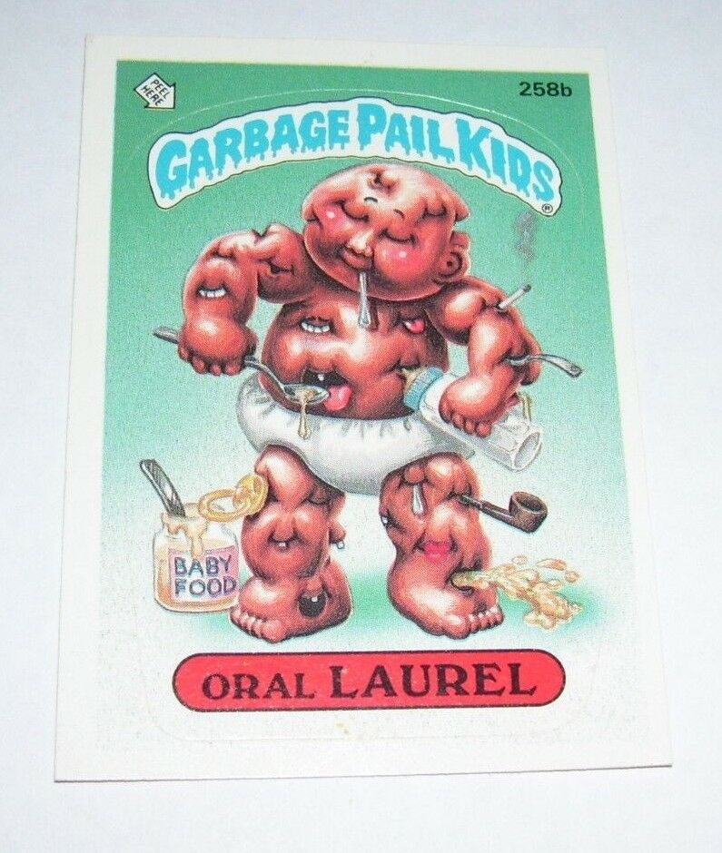 Garbage Pail Kids Oral Laurel 1987 Topps Trading Card 258b