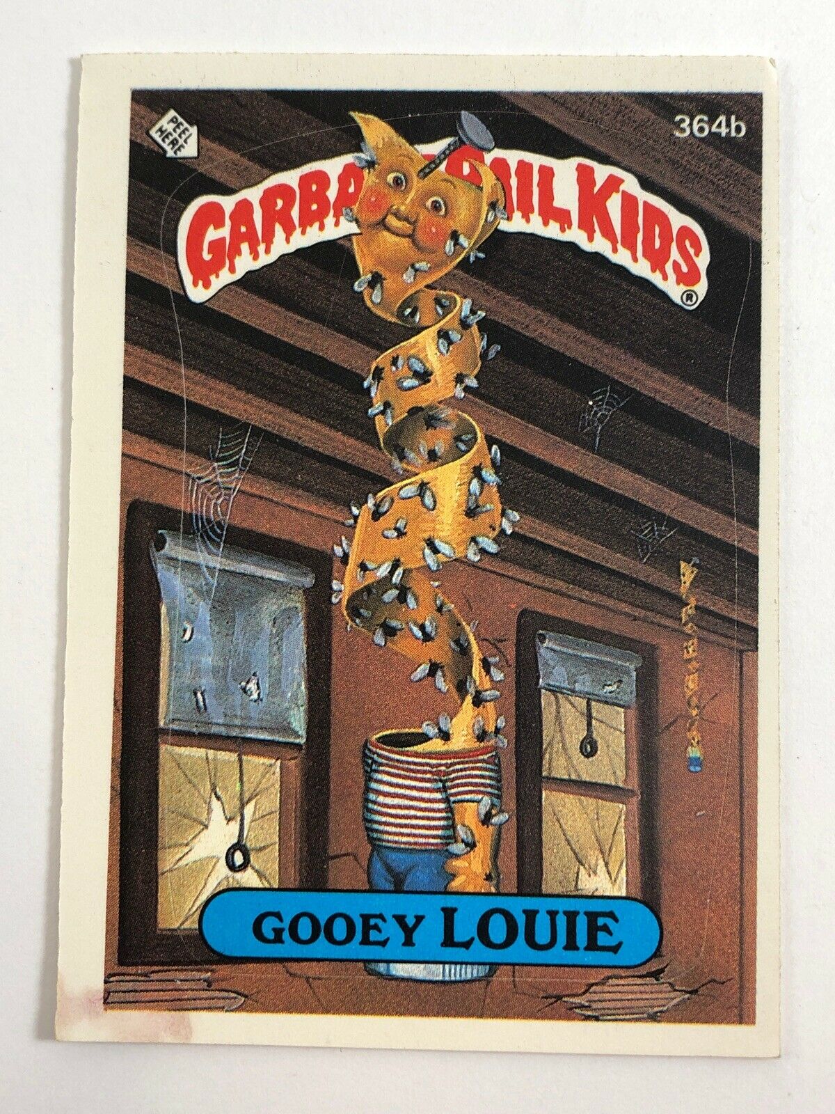 1987 Garbage Pail Kids Gooey Louie Topps Vintage Trading Card OS9 364b Sticker