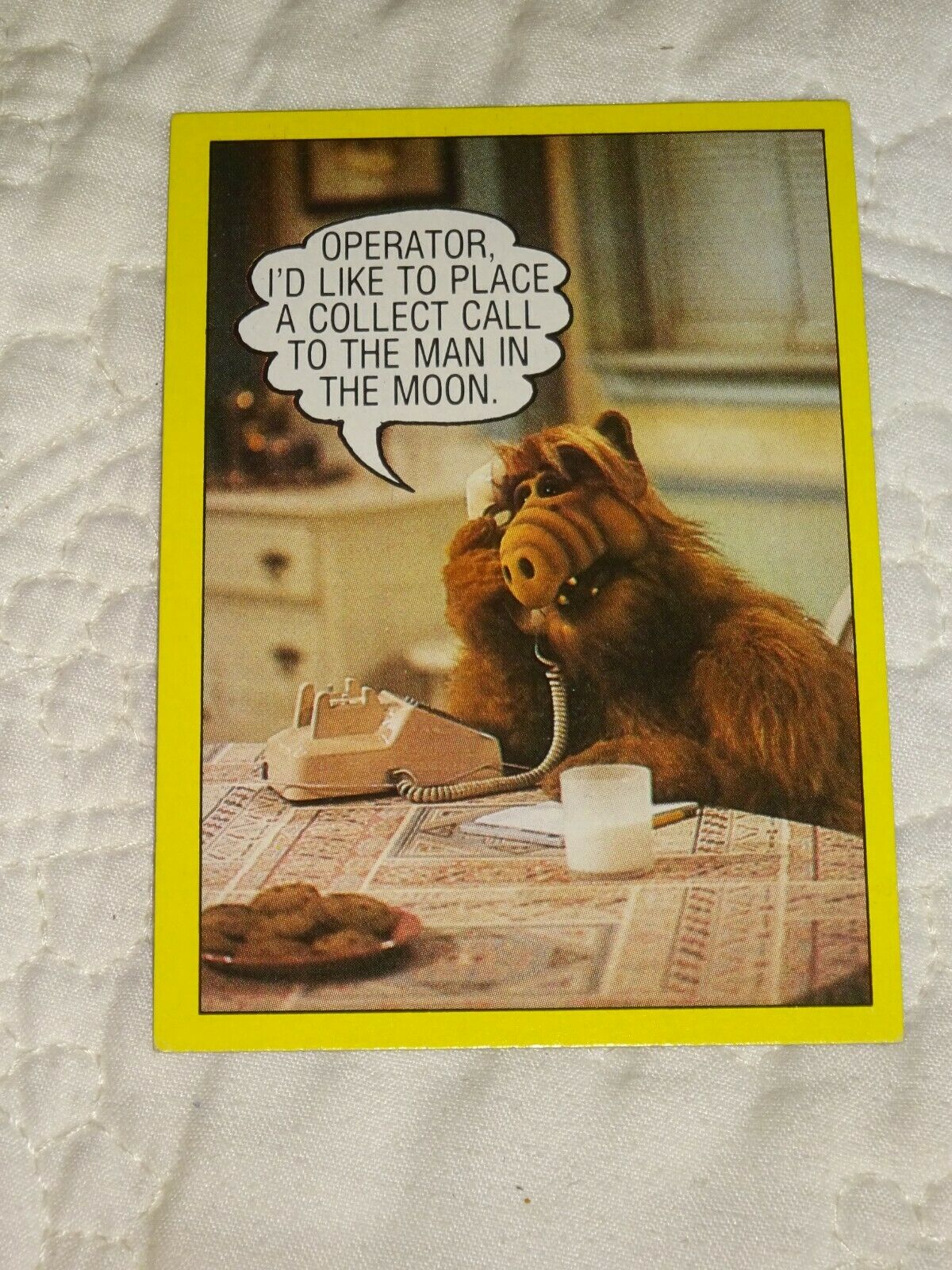 1987 ALF His Life & Times Trading Card #29 Retro Television Topps