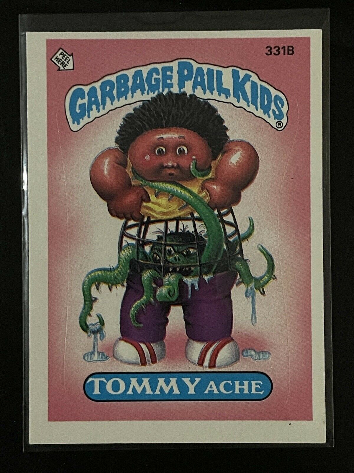 VINTAGE! 1987 Topps Garbage Pail Kids Trading Card #331b-Tommy Ache Checklist