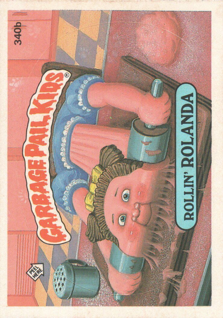 1987 Garbage Pail Kids Trading Cards #340b Rollin' Rolanda