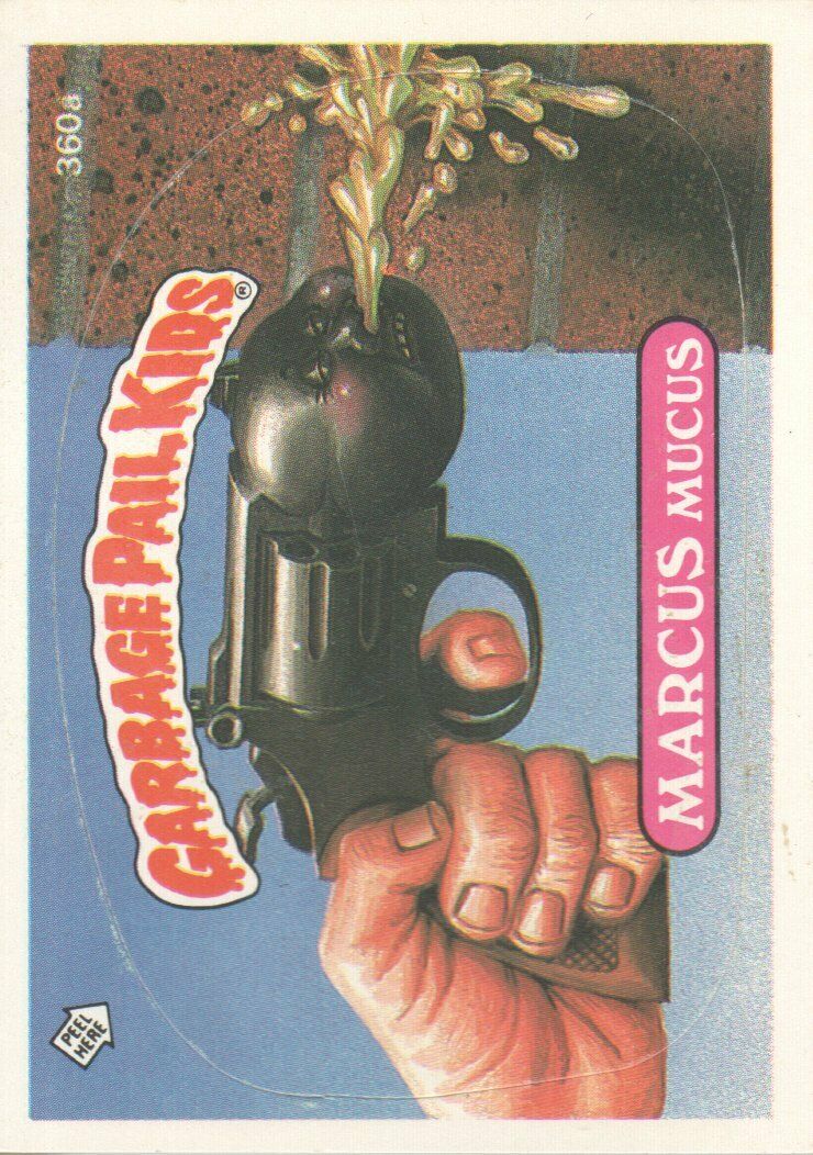 1987 Garbage Pail Kids Trading Cards #360a Marcus Mucus