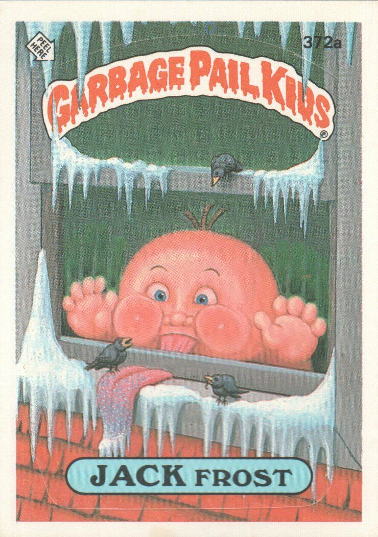 1987 Garbage Pail Kids Trading Cards #372a Jack Frost