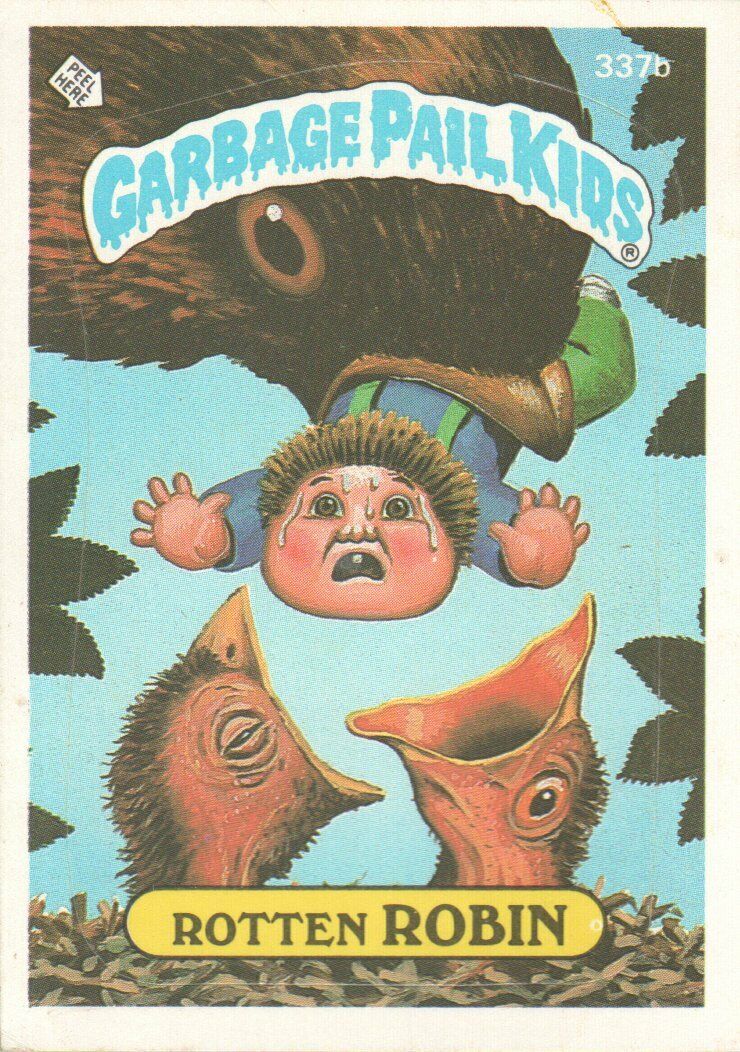 1987 Garbage Pail Kids Trading Cards #337b Rotten Robin