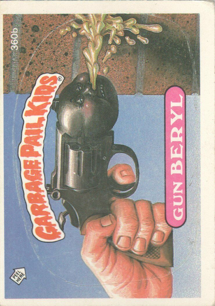 1987 Garbage Pail Kids Trading Cards #360b Gun Beryl