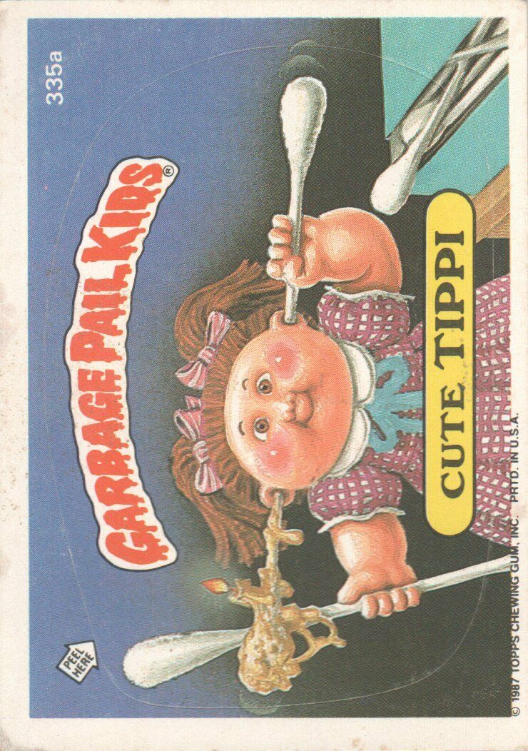 1987 Garbage Pail Kids Trading Cards #335a Cute Tippi